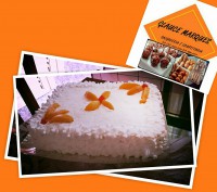 Torta doce de abacaxi ou pêssego